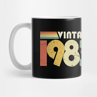 Vintage 1983, 50th Birthday Gift Distressed Design Mug